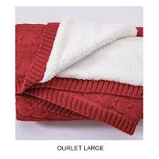 Home » tricot bebe » tricoter un plaid en grosse maille. Plaid Tricote Grosse Maille Polaire Rouge Univers Plaid