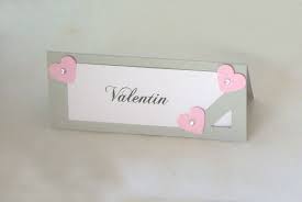 Porte Noms Theme Cœur Marque Place Rose Pale Et Gris Decoration De Table Roman Decoration De Table Romantique Nom De Table Mariage Table Mariage Romantique