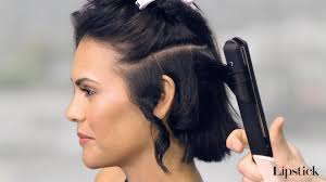 Hey Hair Genius How To Curl Short Hair With A Flat Iron How To Curl Short Hair Short Hair Styles Hair Styles