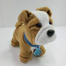 American Girl Meatloaf Bulldog Plush Brown White Collar 6 Americangirl White Collar American Girl Plush