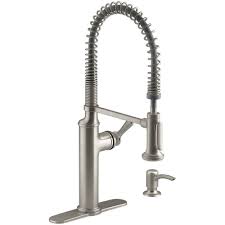 Check out these three stylish kohlers kitchen faucets that will look great in your upgraded kitchen. Kohler K R10651 Sd Vs Sous Kitchen Sink Faucet Vibrant Stainless Amazon Com