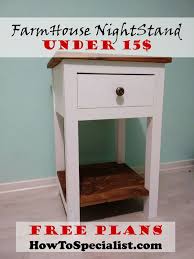 How To Build A Farmhouse Nightstand Howtospecialist How To Build Step By Step Diy Plans Diy Furniture Plans Rustic Nightstand Furniture Diy