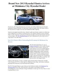Check spelling or type a new query. Brand New 2013 Hyundai Elantra Arrives At Oklahoma City Hyundai Dealer