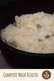 Campfire Mock Risotto Bush Cooking Recipe Cooking Leftover Rice Recipes Camp Cooking
