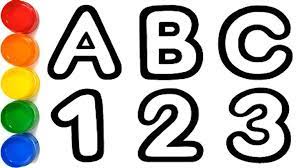 Abc 123 How To Draw Abc And 123 Easy Ks Art Drawings Art Draw