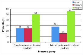 Alcohol Consumption Due To Peer Pressure Group N 383