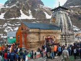 If i remember correctly, the floods in kedarnath destroyed all human shops etc there, and left the temple before flood. Kedarnath Temple Reopens Almost A Year After Uttarakhand Floods