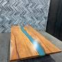 Epoxy River Coffee Table for sale from oakcitycustoms.com