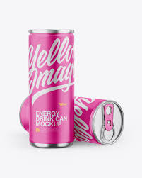 Download Two Metallic Cans W Matte Finish Mockup In Can Mockups On Yellow Images Object Mockups PSD Mockup Templates