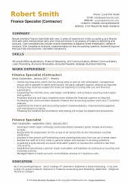 Apr 30, 2019 · sample 1: Finance Specialist Resume Samples Qwikresume
