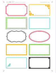 Download your chosen format by clicking on one of the icons below. Colorful And Fun Labels Borders Labels Printables Free Printable Labels Printables
