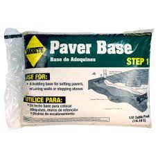 Beginning at the corner where you have the least flexibility for adjustment (such as next to a structure), lay pavers. Sakrete 0 5 Cu Ft Step 1 Patio Paver Base 40100317 The Home Depot