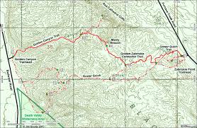 The path is wide and paved with very little elevation gain, making it an easy out and back for families or. Hiking Around Las Vegas Death Valley Np Zabriskie Point To Golden Canyon Map