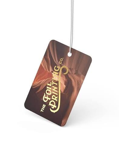 Metallic Foil Product Tag Printing | Customizable Swing Tags