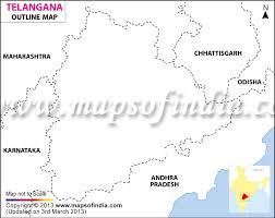 Make sure your map is accurate by creating a representation of the relationship between distances on the map and corresponding actual distances. Telangana State Outline Map