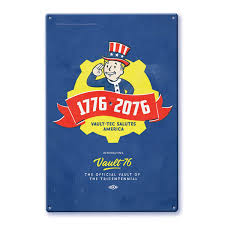 Download wallpapers fallout 76, poster, 4k. Fallout 76 Tricentennial Poster Metal Lithograph Buy Online In Andorra At Andorra Desertcart Com Productid 78673286