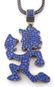 Black With Blue Icp Hatchetman Fully Iced Out Pendant With A 4mm 36 Inch Franco Chain Necklace Jotw 24 95 Great Iced Out Pendant Necklace Jewelry Necklaces