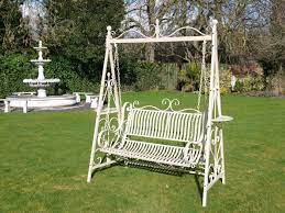 Our payment security system encrypts your information during transmission. Wrought Iron French Cream Antique Style Garden Bench Swing Garden Swing Seat Swing Chair Garden Garden Swing