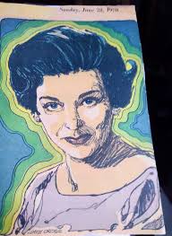 My small tribute to DARK SHADOWS and Joan Bennett. Two framed autographed  photos I bought of Miss Bennett from her Hollywood movie career in the  1930's and 1940's, and my 18 original