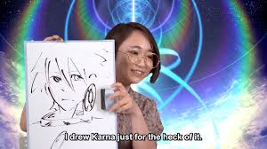 Yuki Aois drawing of Karna during the LB4 NA stream, just for the heck of  it : rgrandorder