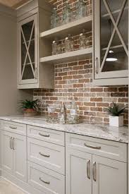 25 Timeless Brick Kitchen Backsplashes Comfydwelling Com Timeless Brick Kitchen Ba Kitchen Remodel Small Rustic Kitchen Cabinets Rustic Farmhouse Kitchen