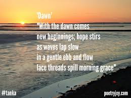 Dawn Beach Tanka Poem Pin Writing Poetry Life Starting Over Again