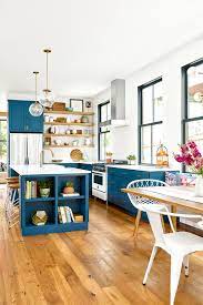 The floors in the kitchen must be made of materials that are easy to clean and maintain. 17 Blue Kitchen Ideas For A Refreshingly Colorful Cooking Space Better Homes Gardens