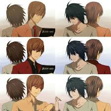 L Light Deathnote Fanart Death Note Light Death Note Death Note Fanart