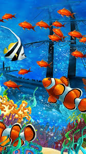 Tablolar Sea Creatures Drawing Fish Art Iphone Wallpaper Underwater