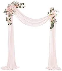 These arch flowers are made up with foam roses, rosebuds, hybrid tea rose,dahlia,fairy silk flowers and eucalyptus grenneries. Amazon Com Ling S Moment Artificial Wedding Arch Flowers Kit Pack Of 3 2pcs Blush Pink Aobor Floral Arrang Wedding Arch Wedding Arch Flowers Arch Flowers