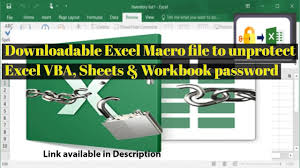 Download link of excel file will be available instantly after unlock. Unprotect Excel Vba Password Using Macro Tool
