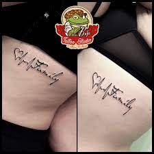 Heartline Family Lettering Tattoo For Mother And Daughter Tattoo Tattoos Tattooed Family Letterimg He Family Tattoos Tattoos With Names Heartline Tattoo