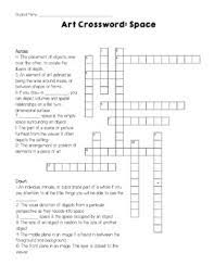 Big elements & principles of art: Visual Art Crossword Puzzles Set Of 8 Great For Sub Plans Tpt
