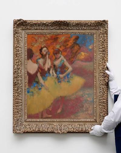 Armand Hammer's private collection includes 'Trois danseuses (Jupes jaunes),' one of the finest works from Edgar Degas' radical late period. It'll come to auction this November at #SothebysNewYork for the first time
