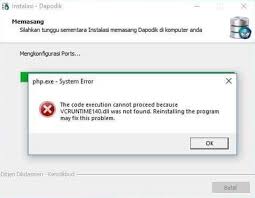 Check spelling or type a new query. Studi Kasus Cara Mengatasi Quot Vcruntime140 Dll Was Not Found Quot Saat Instal Dapodik 2020a Taufik Junaidie