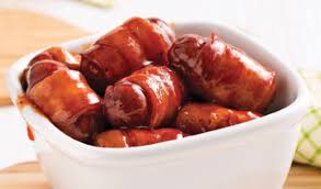 Recette Saucisses Enrobees De Bacon Au Sirop D Erable Recipes Food Favorite Recipes