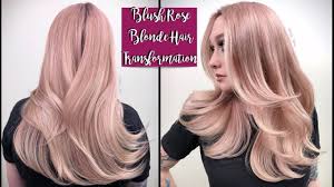 At blush we dive in any chance we can to try something fun , and i think we nailed it! Blush Rose Blonde Hair Transformation Youtube