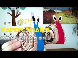 Er entstand ebenfalls für das thema zirkus im kindergarten. Bastel Schnecken Aus Zeitungspapier Youtube