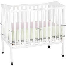 Delta Children Folding Portable Mini Crib With 1 5 Inch Mattress White Walmart Com In 2020 Portable Crib Mini Crib Portable Crib Bedding