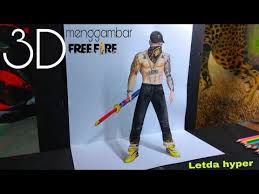 Manga tutorial cara menggambar monkey d. Menggambar Ilusi 3d Set Letda Hyper Free Fire Youtube Gambar Ilusi Gambar 3d