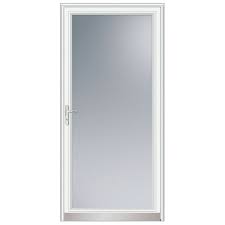 Maybe you would like to learn more about one of these? Andersen 36 Inch W 3000 Series Fullview White Screen Door With Nickel Hardware The Home Depot Canada