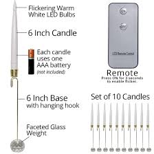 Novelty Lights 12 Led Christmas Tree Taper Candles With Remote Set Of 10