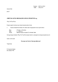 Jika atas perkara yang sama dan telah inkracht demikian diajukan kembali oleh pihak penggugat yang sama ke hadapan pengadilan guna diperiksa dan diputus ulang, maka secara teori majelis hakim memiliki kewajiban dalam amar putusannya menyatakan bahwa gugatan penggugat tidak dapat. Surat Peserta Kursus