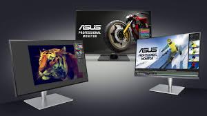 This graphic consists of icons of desktop pc monitor, laptop, cell or mobile phone, tablet and notebook used for web design. Asus Proart Monitor