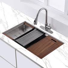 Maybe you would like to learn more about one of these? Buy 30 X 18 X 9 Inch Undermount Kitchen Sink Workstation Ledge 18 Gauge Stainless Steel Sink Modern Single Bowl Kitchen Sink Online In Japan B08q7js2x6