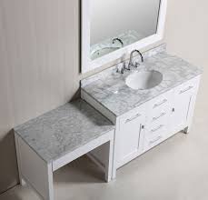 white single sink bathroom vanity