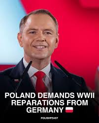 📢 On the 86th anniversary of the outbreak of World War II, Poland's  president has issued an “unequivocal” demand for reparations from Germany.  This statement marks a powerful reminder of the lasting