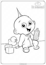 The Incredibles Jack Jack Coloring Pages In 2020 The Incredibles Jack And Jack Coloring Pages