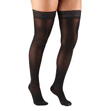 Thigh High Sheer Stockings With Lace Stay Up Top 20 30 Mmhg Truform 264 Roupas Roupas Femininas Roupas Masculinas