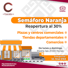 Feb 28, 2021 · hasta el 27 de febrero de 2021, en méxico hay dos estados en color rojo (guerrero y guanajuato) y sólo uno en verde (chiapas), con el resto en naranja y amarillo. Llama Gobierno De Coacalco A No Bajar La Guardia Contra El Covid 19 Durante Semaforo Naranja Ayuntamiento De Coacalco 2019 2021